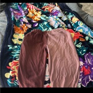 Pink two toned fleece lined sweatpants